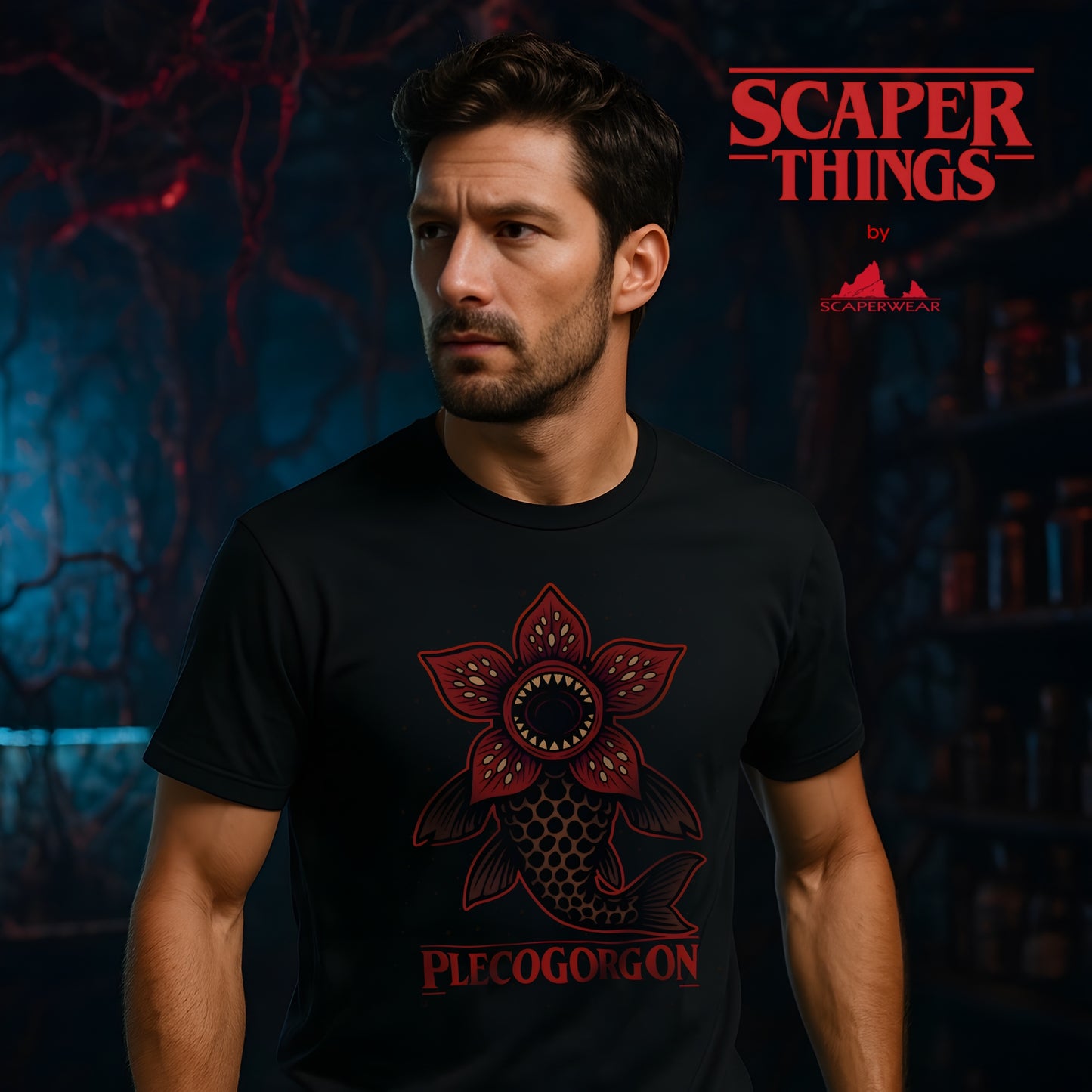 Plecogorgon - T-shirt épais premium pour homme Plecogorgon